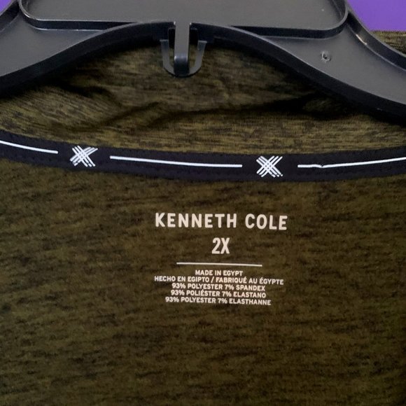 Men's Kenneth Cole Performance 1/4 Zippered Pull Over 2XL - Picture 10 of 12